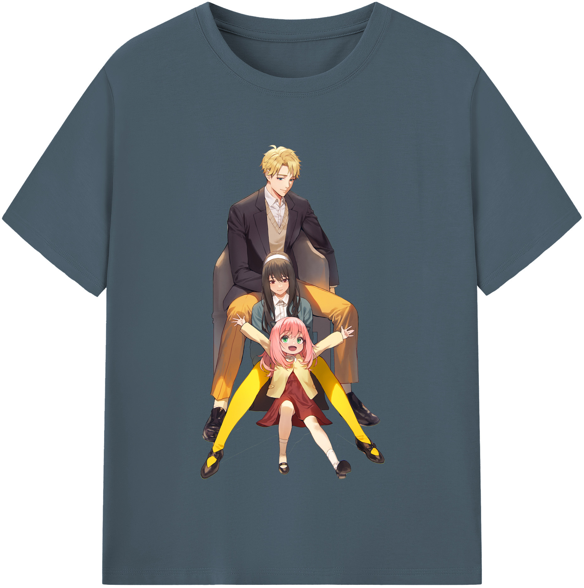 （画像用） SPY×FAMILY间谍家家酒 綿100％半袖Tシャツ（フロントプリント）